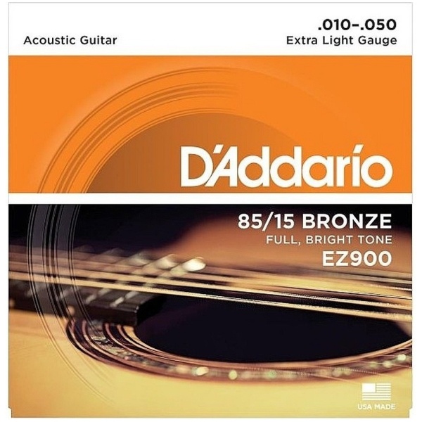 Encordado Daddario EZ900 Bronze 85/15 Para Guitarra Acustica