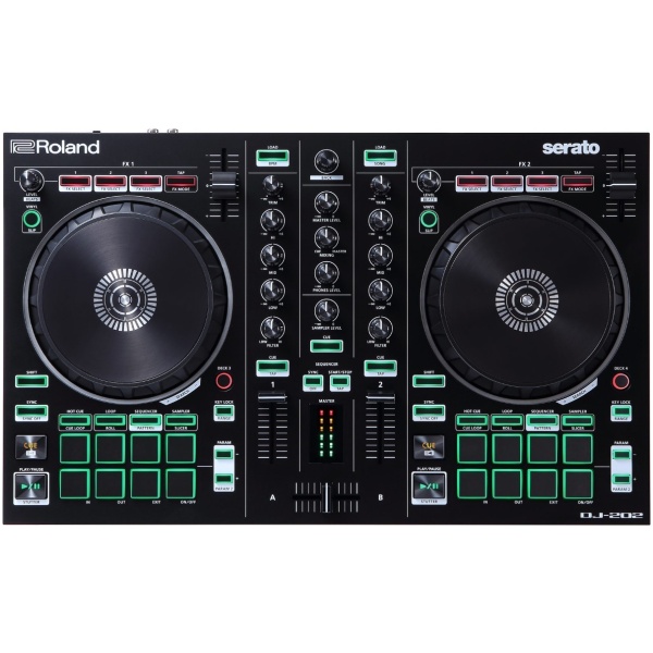 Roland DJ202 Controlador 2 Canales 4-deck Serato DJ Lite