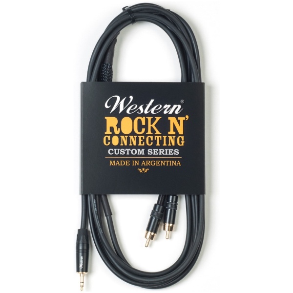 Western Cable Mini 2rca30 3 Metros Trs-rca Stereo