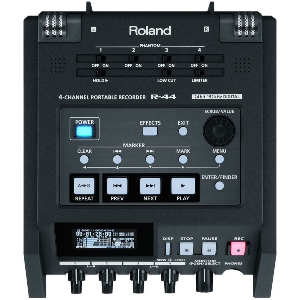 Roland R44e Grabador De Audio Portatil 4 Canales