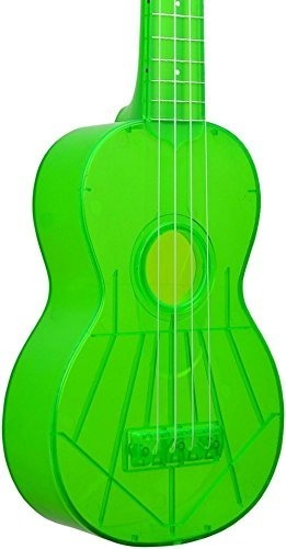 Ukelele Kala Waterman Fluorescente Verde Soprano C/funda